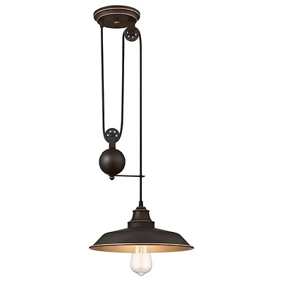 Westinghouse Luminaire Suspendu sur Poulie à Une-Lumière Iron Hill