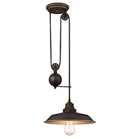Westinghouse Luminaire Suspendu sur Poulie à Une-Lumière Iron Hill