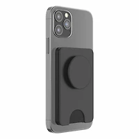 PopSockets PopWallet+ pour MagSafe Rond avec Anneau D'adaptationNoir