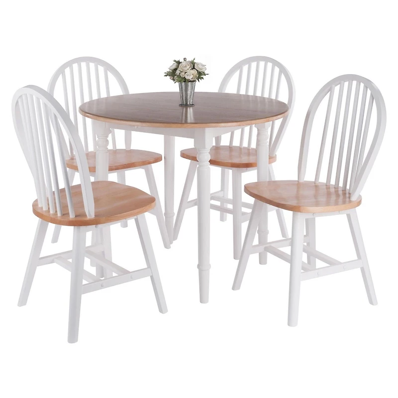 Sorella 5pc Drop Leaf Dining Table with Chairs