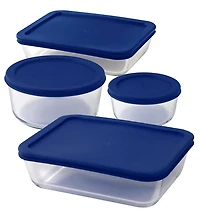 Pillsbury 10pc mixed sizes glass food storage set with lids, PB 10PC MIXED SET