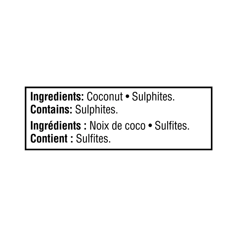 Noix de coco moyenne non sucrée Great Value