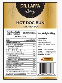 Dr. Laffa Bakery Bun Hotdog