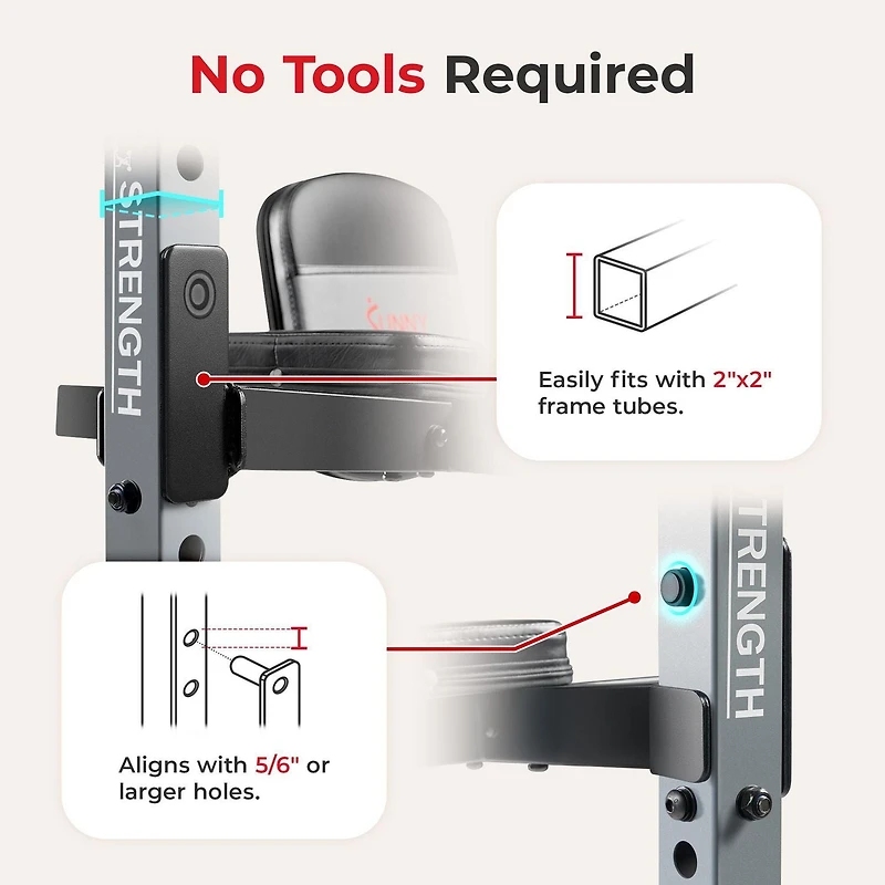 <br>Chaise de capitaine multifonction réglable Sunny Health & Fitness, station de dips, pompes, élévations de jambes et entraînement du core avec hauteur réglable - SF-XFA008