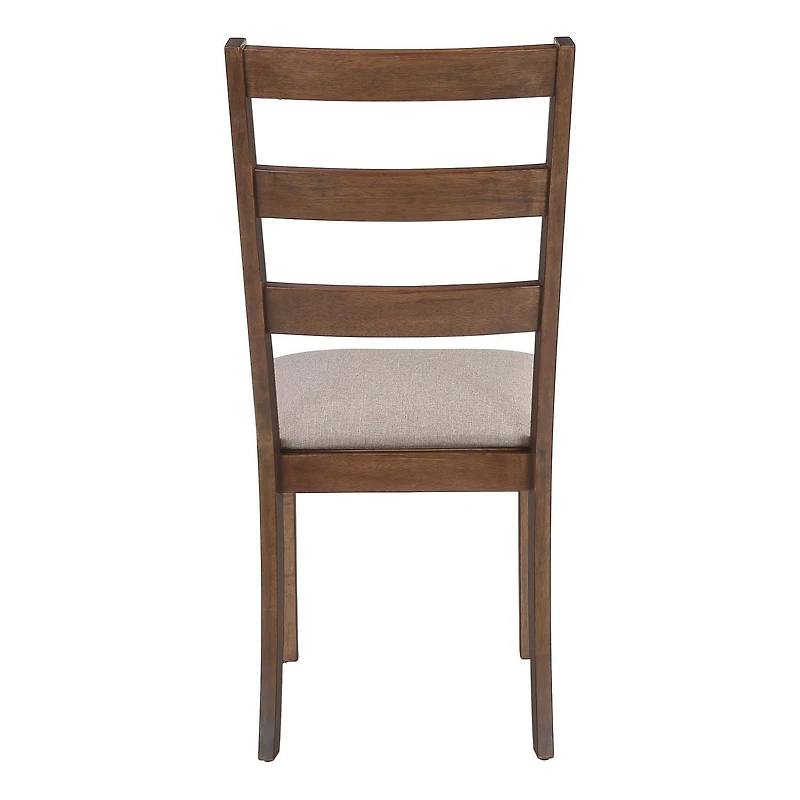 Monarch Specialties  Chaise, Lot De 2, Côté, Rembourré, Cuisine, Salle À Manger, En Tissu, Pattes En Bois, Brun, Beige, Transitionnel