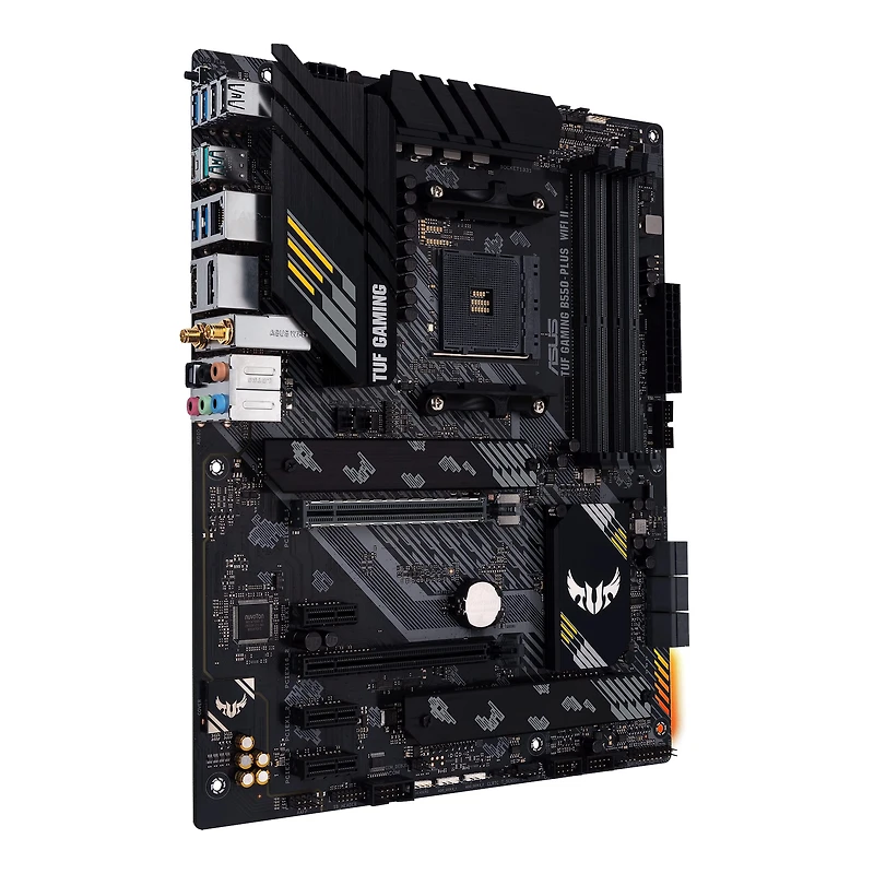 Carte mère ASUS TUF Gaming B550-PLUS WiFi II AMD AM4 ATX – PCIe 4.0, WiFi 6, LAN 2.5Gb, USB 3.2, RGB, Aura Sync