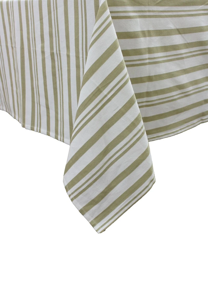 Fabstyles Broadway 100% Cotton Stripe Table Cloth