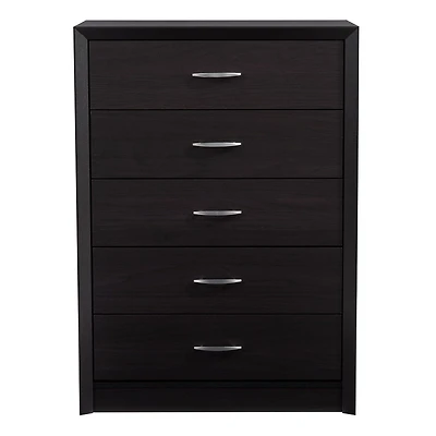 CorLiving Newport Mid Century Modern 5-Drawer Tall Dresser for Adult Bedroom  with Interlocking Drawers