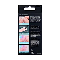 KISS Système Ongles de couleur Salon X-Tend, Flowers, Long Ballerine, 30u. Seamless Underlash