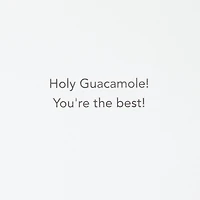 Carte de remerciement – Hallmark (« Holy Guacamole »)