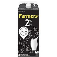 Farmers Partly Skimmed 2% Milk, 2 L
