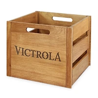 Victrola Wooden Record and Vinyl Crate