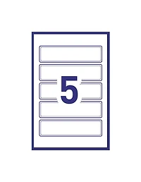 Avery Permanent Blue Border Report Cover Labels, 5 labels/Sheet, 3 sheets/pack- 20267