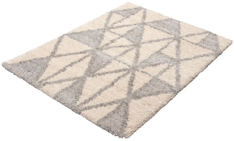 ECARPET Tapis Géométrique d'intérieur à Poils Longs, Collection Lova Ultra Douce et Pelucheuse