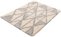 ECARPET Tapis Géométrique d'intérieur à Poils Longs, Collection Lova Ultra Douce et Pelucheuse