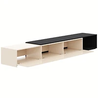 Meuble TV extensible (66 à 108 po) Nexera Arlo, Noir