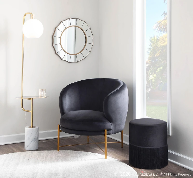 Fringe Ottoman from LumiSource