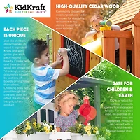 KidKraft Forestview II Wooden Playhouse with EZ Kraft Assembly™