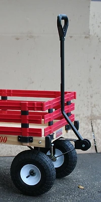 Millside Classic Kids 20" x 38" Wood Wagon with Poly Racks