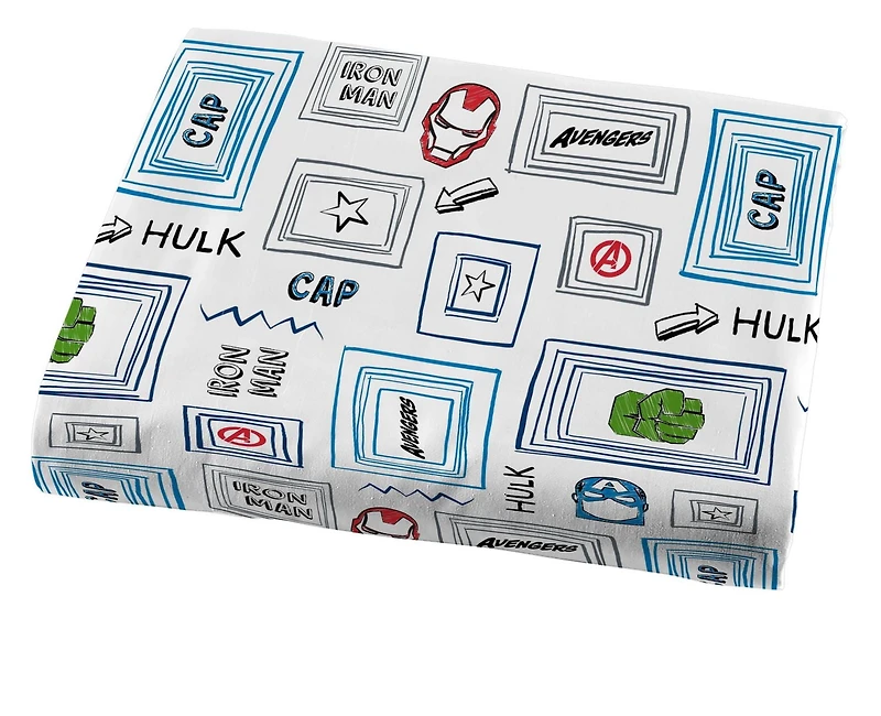 Marvel Avengers 'Hero Time' 3-Piece Twin Sheet Set, 100% Polyester