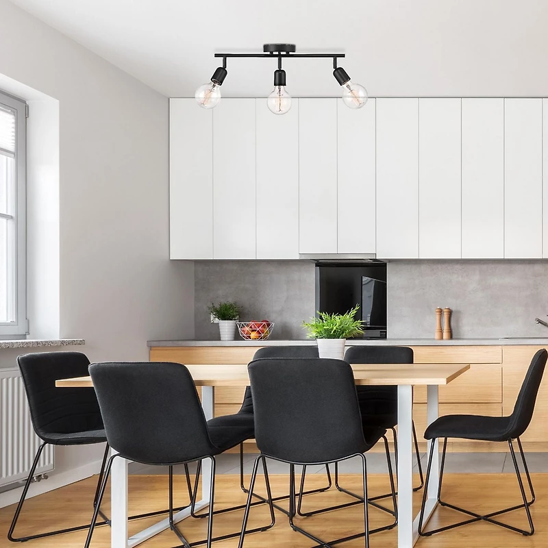 Pearson 3-Light Matte Black Track Lighting