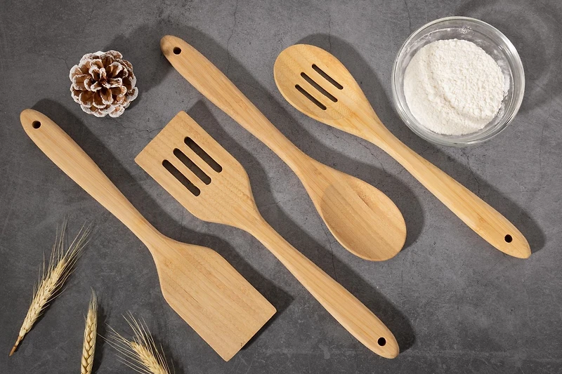 Cuillère en bambou Outils de cuisine