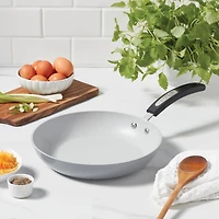 Starfrit The Rock Terra Non-Stick Frypan 12" (30cm) Diameter, Ceramic PFOA Free Coating, Thick aluminum base, No PFAS, PTFE or PFOA