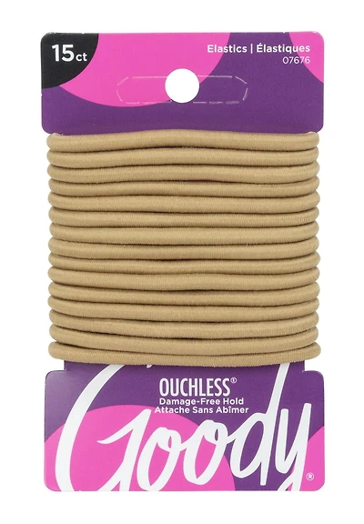 Goody Elastiques pour cheveux blonds, sans métal - 15Ct