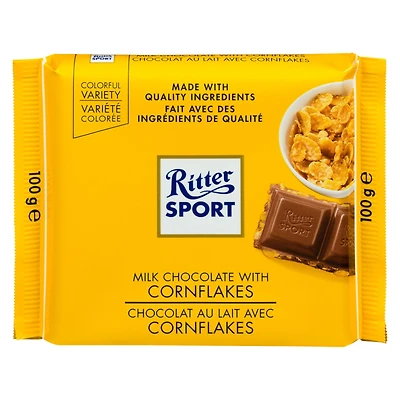 Ritter Sport Chocolat au lait avec Cornflakes, 100 g 100g