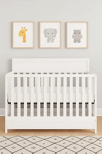 Concord Baby Brady 4-in-1 Crib with Drawer – White