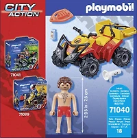 Playmobil Sauveteur en mer et quad
