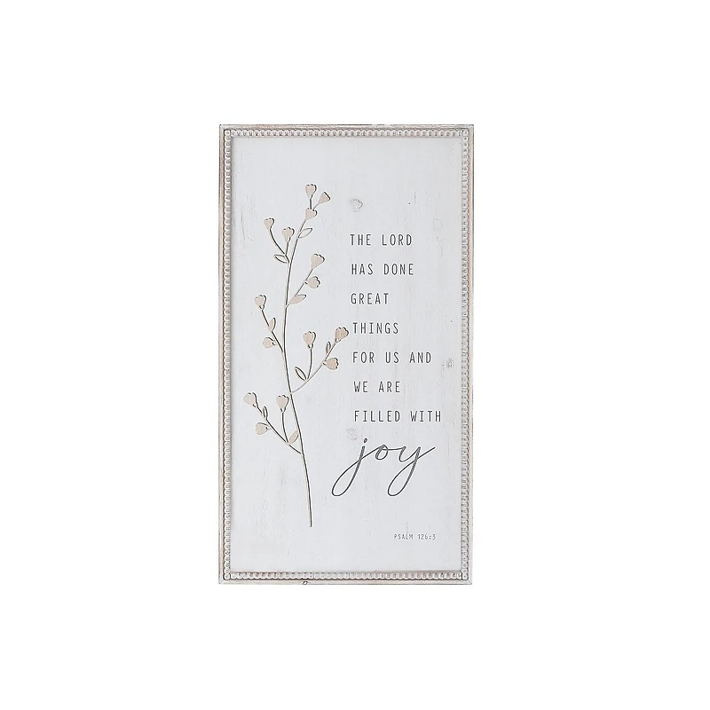 Framed Wooden Sign The Lord Has Done Great