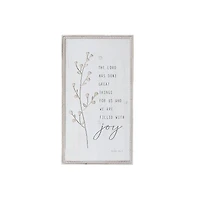 Framed Wooden Sign The Lord Has Done Great