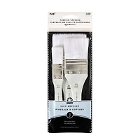 Plaid Ensemble de 3 pinceaux brosse blancs Ensemble de 3 pinceaux