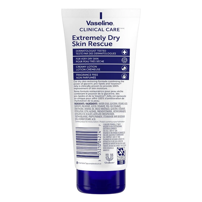 Vaseline Clinical Care Extremely Dry Skin Rescue Lotion