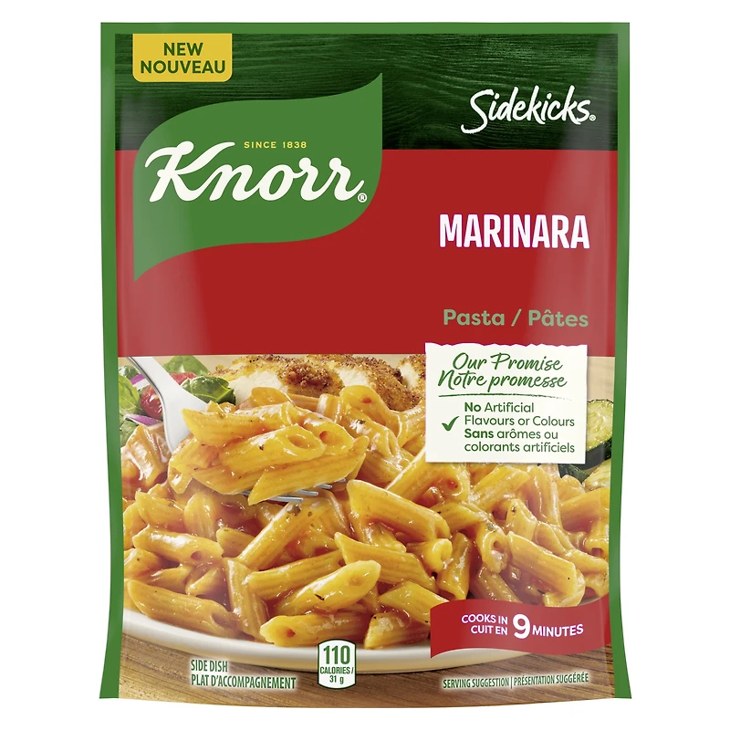 Plat de Pâtes Knorr, Pâtes Marinara, pour un plat d'accompagnement rapide et délicieux
