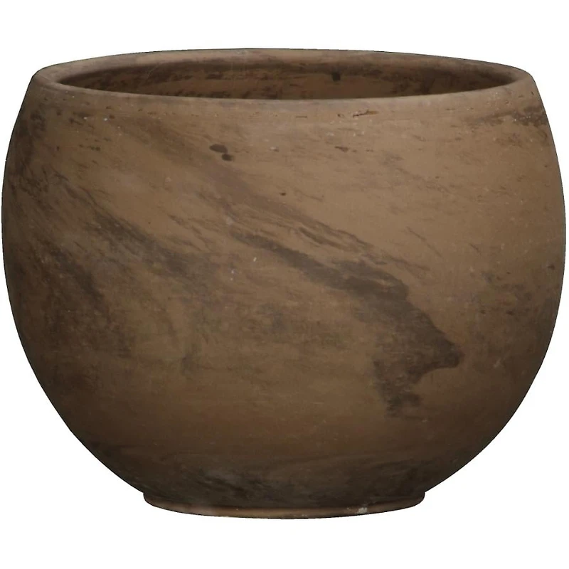 6.5" Luna Chocolate Clay Planter