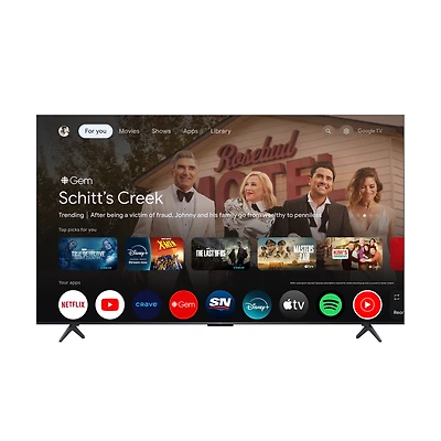 Téléviseur intelligent TCL 65" série QM6K 4K UHD HDR QD-Mini LED avec Google TV – 65QM61K