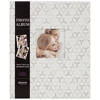 PINNACLE 4UP TAUPE GEOMETRIC PHOTO ALBUM