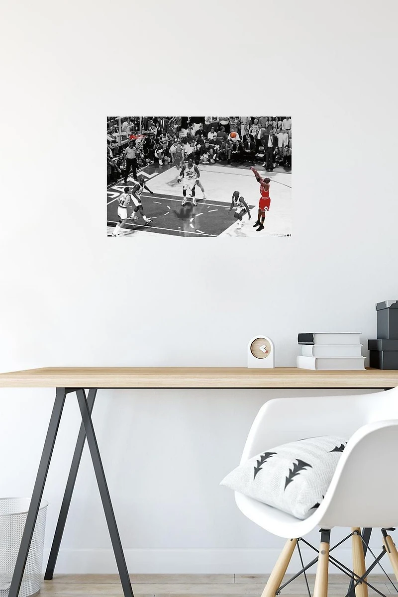 Michael Jordan - The Shot Horizontal Wall Poster