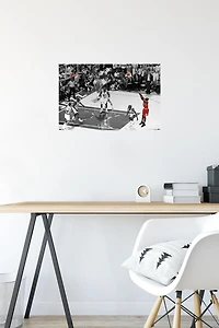 Michael Jordan - The Shot Horizontal Wall Poster