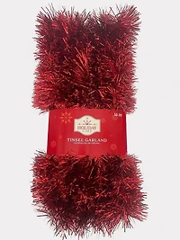 Période festive Guirlande de Noël de 15 pieds en rouge
