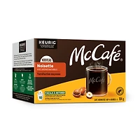 Capsules K-Cup de café de qualité supérieure aromatisé au Hazelnutl McCafé, torréfaction moyenne 10 unités