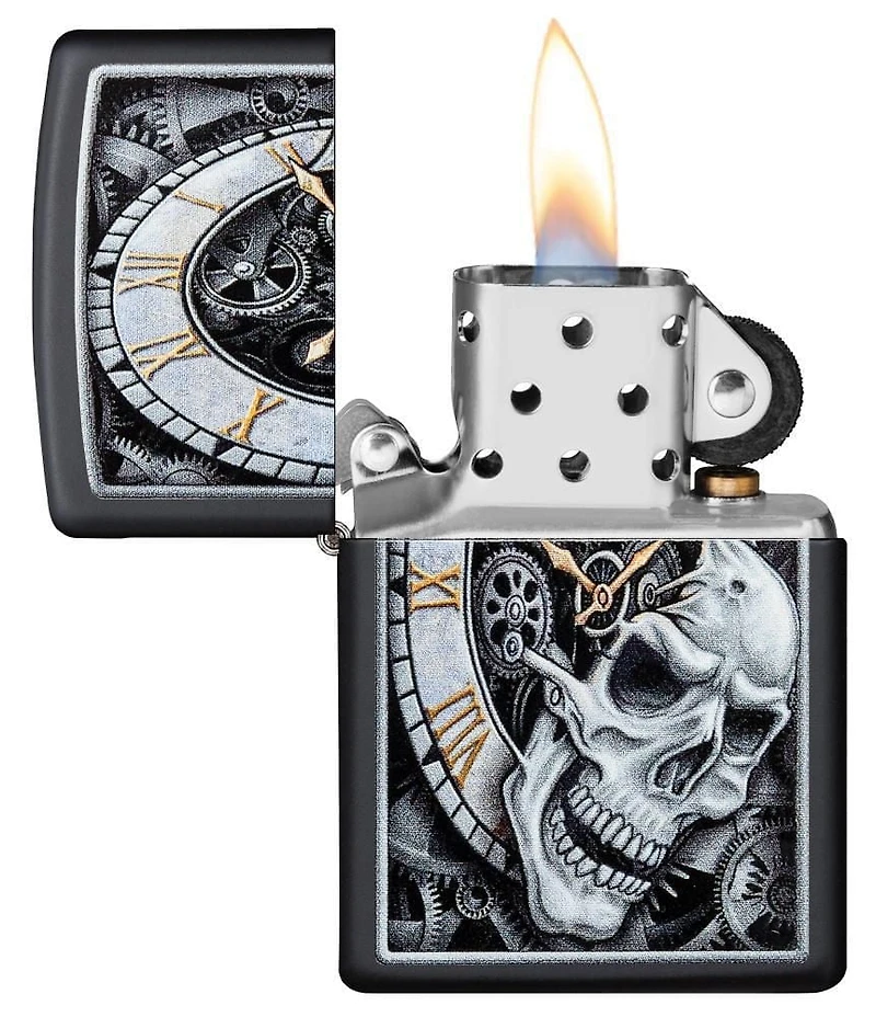 Conception d'horloge de crâne de Zippo (29854)