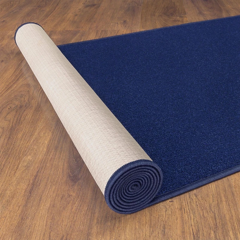 Tapis de couloir à motif de solide à sous-couche en caoutchouc de la collection Ottohome