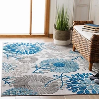 Safavieh Cabana Garnet Floral Outdoor Area Rug
