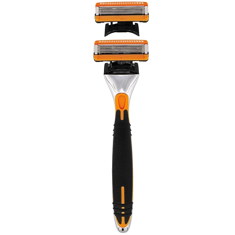 Equate Men's 5 Blade Razor with Trimmer and 2 Cartridges, 1 Handle, 2 Cartridges