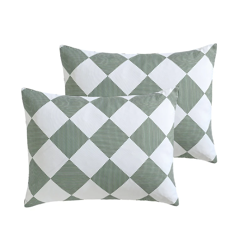 Mainstays Checkers 7-Piece Bed in a Bag Set, Double – Back to School!, Size:T/5pc, D/7 pc Q/7 pc