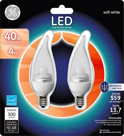 General Electric 4W LED Bulb CAC  - Pack of 1