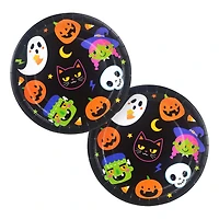 Assiettes en carton multicolores pour l'Halloween, 23 cm, 8 unités, Way to Celebration
